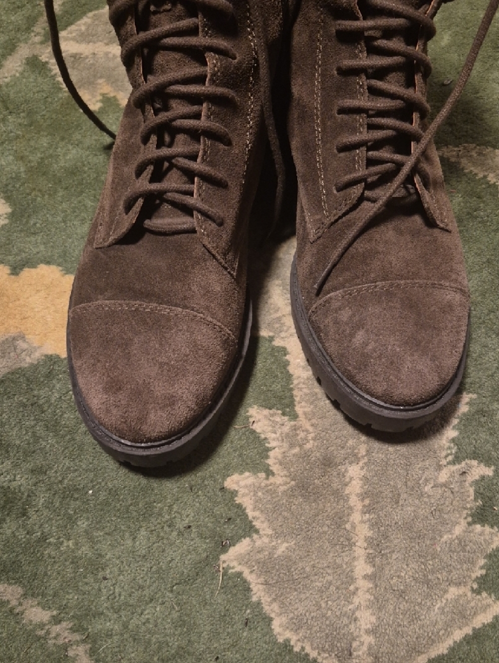Lucky Brand Men's Dark Brown Suede Chukka Lace-Up Boots - Picture 3 of 10